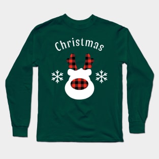 Christmas Reindeer Ugly Sweater Long Sleeve T-Shirt